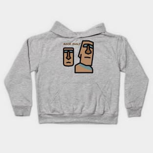 Rock Idols from Easter Island Kids Hoodie